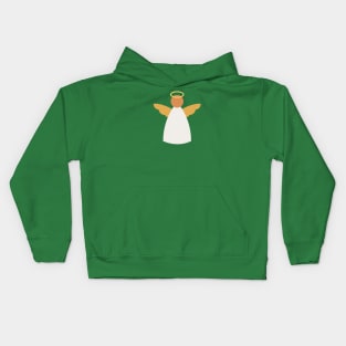 Gold Christmas Angel Kids Hoodie